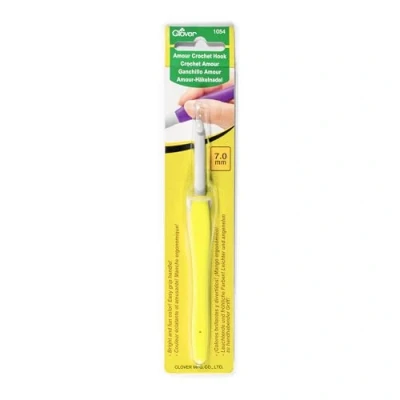 Image de Clover Amour Crochet 7 mm CL1054, Jaune