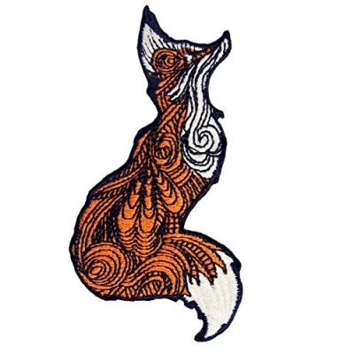 Image de Patch brodé en forme de Joli renard, à coudre ou coller avec fer repasser