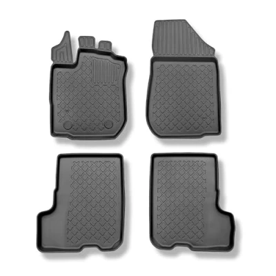 Image de Mossa Tapis de Sol en TPE adapté pour Dacia Sandero II Stepway Crossover (12.2012 12.2020) Voiture Noir G