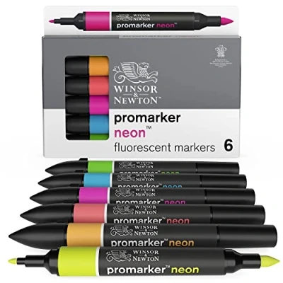 Image de Winsor &amp; Newton Promarker Neon Set de 6