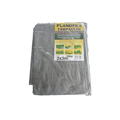Image de 2 x 3 m Extra Strong GREY 110g / m2 bâche de sol en avec anneaux métalliques Pare soleil Hamac Tente Couverture étanche portable Toit voiture tissu léger pour la randonnée plein air