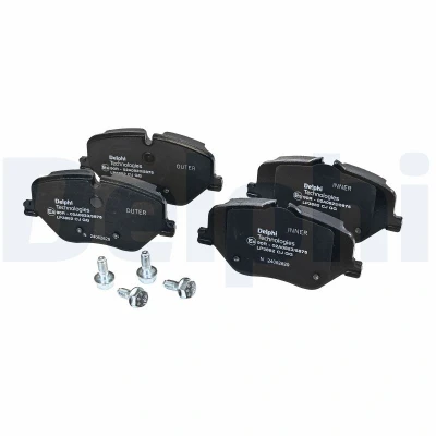Image de DELPHI LP3882 Jeu de plaquettes frein préparé pour indicateur d&#039;usure avec tôle anti bruit sans accessoires BMW: 2 Active Tourer