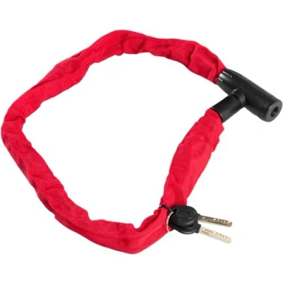 Image de On Bike Chaîne antivol moto Flex 1000 avec cadenas caché diamètre 0,6 cm, longueur 90 cm