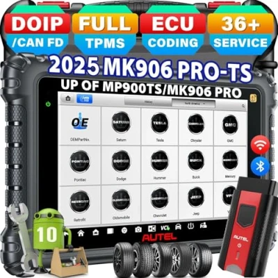 Image de Autel MaxiCOM MK906 Pro TS Android 10, 2024 Version Ultra Rapide de MaxiSys MS906 MS906TS MK908 II, Top Programmation TPMS, Codage ECU, 36+ Services, Auto Scan 2.0