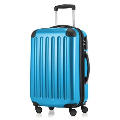 Image de HAUPTSTADTKOFFER ALEX Bagage à main rigide, Valise cabine, 4 roues doubles, 55 cm, 42 litres, Bleu cyan