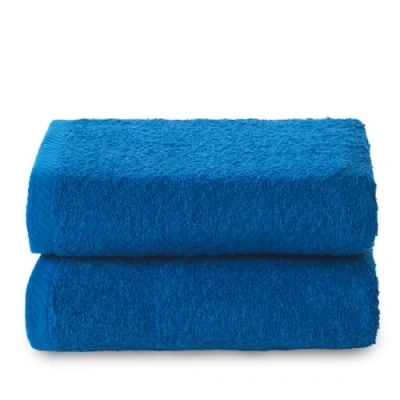Image de Top Towel Plus Lot de 2 Serviettes Bidet Bain Petites 100% Coton 400 g/m² Dimensions 30 x 50 cm Azuline