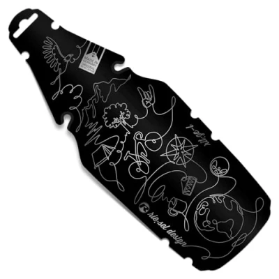 Image de Riesel Design® rit:ZE L Garde Boue arrière pour Selle/vélo de Route Facile à Installer dans des Designs Modernes Toutes Les Tailles Roues (Journey)