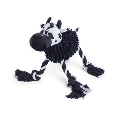 Image de Petface Farmyard Buddies Jouet en Peluche pour Chien Motif Vache