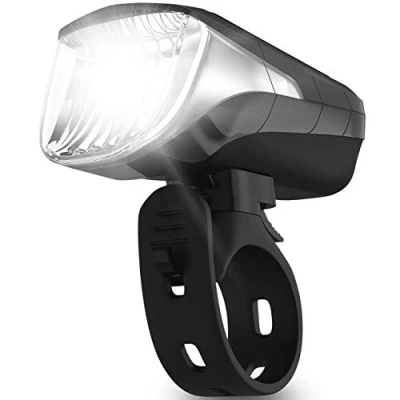 Image de Velmia Éclairage de vélo [Avant] LED pour avec jusqu&#039;à 8,5 h durée d&#039;éclairage et 3 Niveaux luminosité Rechargeable