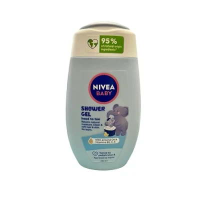 Image de Nivea Baby Shampooing Douceur et de bain 2 en 1 hypoallergénique pour enfant 200 ml