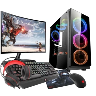 Image de Kit Gaming VIST Ryzen 5 RTX 3060 RAM 16Go SSD 1To M.2 LCD 24 Windows 11 Pro