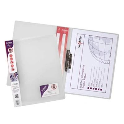 Image de Snopake Classeur à pince Transparent A4 10 pièces (Import Royaume Uni)
