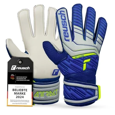 Image de Reusch Attrakt Solid Junior Gants de Gardien But pour Enfants avec Construction Coutures extérieures Toutes Les Surfaces