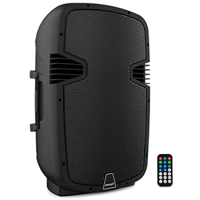 Image de Audibax Arkansas 12 Haut Parleur avec Bluetooth Professionnel 12&quot; Puissance 600W Enceite Amplifié Connexion USB/SD Télécommande Incluse