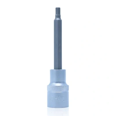 Image de CCLIFE Douille Hexagonale de 1/2&quot; 5 mm CR V Acier S2 Pour Clé à 100 Longueur 1 PCS HW5