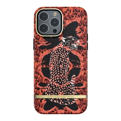 Image de RICHMOND &amp; FINCH Conçu pour iPhone 13 Pro Max, 6,7 Pouces, Coque de Protection complète Motif guépard Ambre, résistante aux Chocs, Bords surélevés