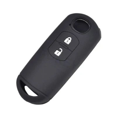 Image de Happyit Cas de Couverture Clé Voiture en Silicone pour Mazda 2 3 5 6 CX 7 9 Vitesse Miata MX5 Télécommande 4 Boutons (2 Boutons)