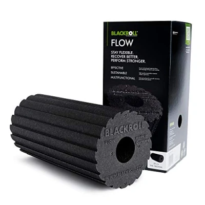 Image de Rouleau de massage Blackroll Flow noir TU pour Fitness PPE ultra résistant 30x15cm