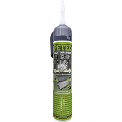 Image de PETEC 97920 Substance étanchéisante 50C +180C Cartouche 200 mastic, élastique, résistant à l&#039;huile blanc
