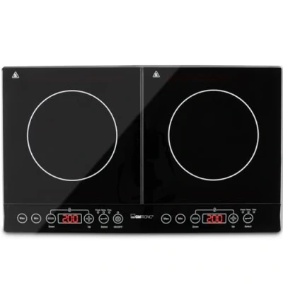Image de Clatronic DKI 3609 / 3500W Rotule de cuisson électriques/Verre Céramique/60 cm/technique induction/Eco Save/Noir