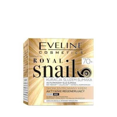 Image de Crème réparatrice avancée à l&#039;escargot Eveline Royal 70 ml Solution anti âge complète pour les peaux matures