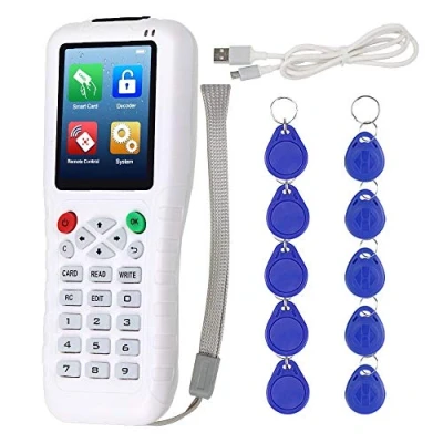 Image de KDL Duplicateur RFID 13.56 IC/ID Card Reader Cloner 125KHz Programmer Copier Multi Fréquence T5577 UID Réinscriptible Key Fob USB