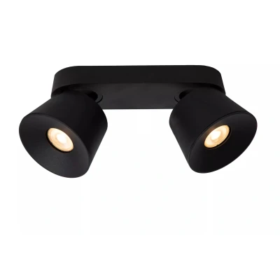 Image de Lucide Trigono spot en saillie 2L 22,5 x 10,5 9,8 cm noir