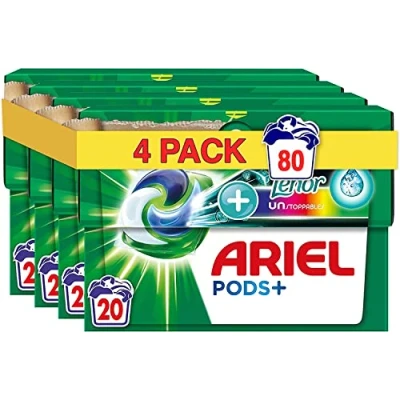 Image de Ariel All in 1 PODS, Lessive Liquide Tablettes/En Capsules 20 Lavages, +Unstoppables Touche de Lenor Couleur, Lavage en profondeur et plus fraîcheur lot 4