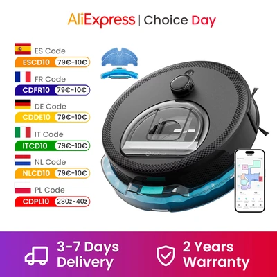 Image de Lefant M210 Pro+ Aspirateur Robot, 3000Pa, 200min, WiFi/App/Alexa, Évitement d&#039;obstacles PSD 190, Mince Silencieux, Idéal pour Poils d&#039;animaux Sols Durs