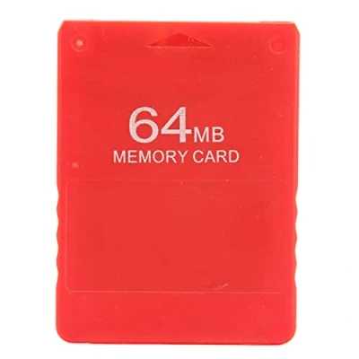 Image de Carte Mémoire pour , de Jeu Haute Vitesse 64 Mo FMCB V1.966 Données Externe Vidéo Plug and Play Console 2(Rouge)