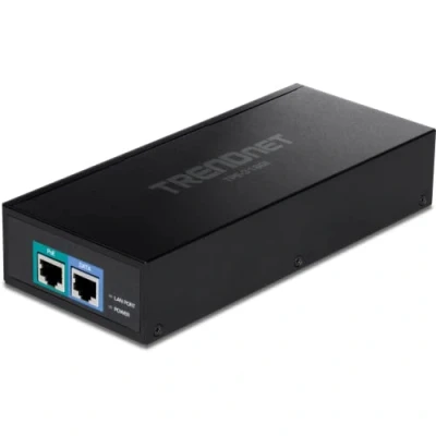 Image de TRENDnet TPE 319GI Injecteur 10G PoE++, fournit PoE (15,4 W), PoE+ (30 W) ou PoE++ (90 convertit Un Port non en ++ 10G, boîtier métallique
