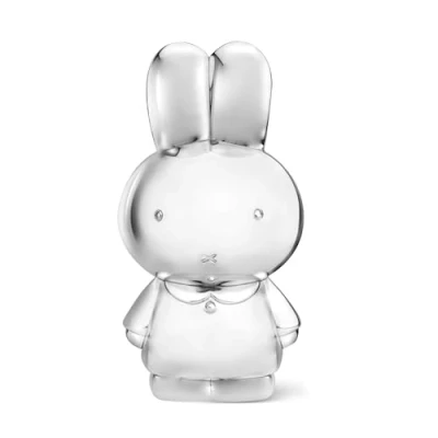 Image de Zilverstad tirelire en forme de miffy 6850261 oxydation, xL, 8,3 x 9,5 18 cm argenté