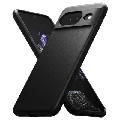 Image de Ringke Coque Compatible avec Google Pixel 8 [Onyx] Antidérapant Antichoc Protection Robuste Flexible Ultra Fine TPU Souple Durable Étui Black