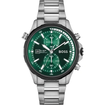 Image de Montre Hugo Boss 1513930 Chronographe Cadran Vert Acier Inoxydable 10 ATM