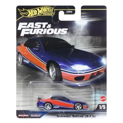 Image de Hot Wheels FAST AND FURIOUS Auto NISSAN SILVIA S15 Maquette Die Cast Scala 1:64 longueur 7cm HYP73