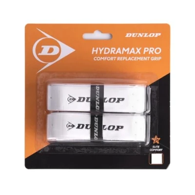 Image de DUNLOP Poignée de Rechange Hydromax Pro Squash, Blanche (Paquet 2)