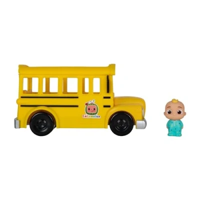 Image de CoComelon CMW0031 Bus de Mitsing avec Son et JJ Figurine pour Enfants à partir 2 Ans (édition vocale Anglaise)