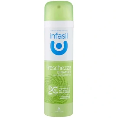 Image de Infasil Déodorant spray fraîcheur dynamique avec molécule 2C, bétacyclodextrine, sans alcool et anti bactérien, efficace jusqu&#039;à 24h, 150 ml