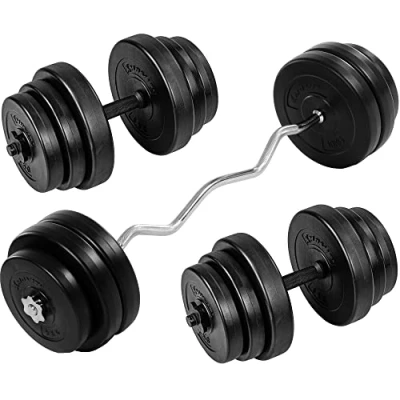 Image de MOVIT SZ Set de curl 23,5 kg 35 ou 55 kg, au Choix Ensemble d&#039;haltères 65 95 Fermeture en étoile, + 2X 20