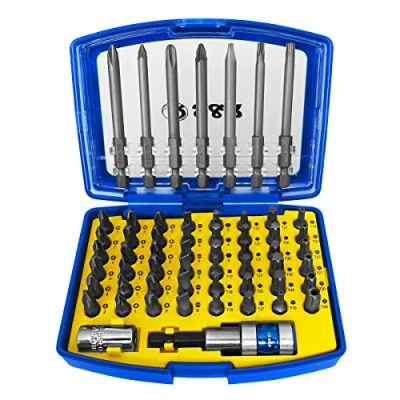 Image de S&amp;R Coffret Embouts de Vissage. Set 57 pour Visseuse dans une boîte en plastique.