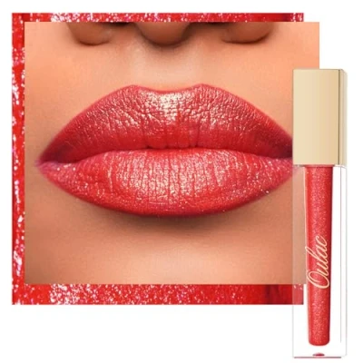 Image de OULAC Encre à lèvres Liquide Mate, Rouge Longue Tenue, Fini Mat, Couleur Intense Lip Tint, Infusée en vitamine E, No Transfert,Végétalien, 4,5ml (MS06)