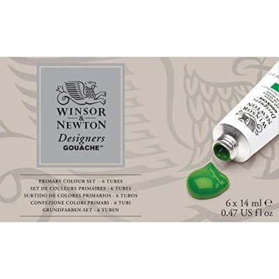 Image de WINSOR &amp; NEWTON Designers Gouache Set 6X14ml Couleur Primaire