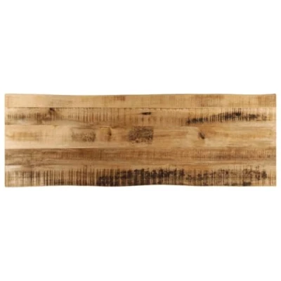 Image de vidaXL Dessus de Table à Bord Vivant 110x40x2,5cm Bois Massif manguier, en Bois, d&#039;appoint, Vif