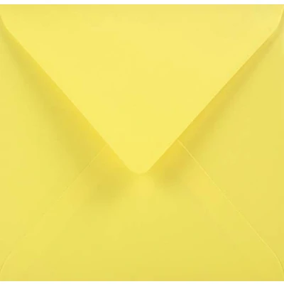 Image de Netuno 25 enveloppes carrées jaunes 153x153mm 115g Sirio Color Limone colorées décoratives élégantes pour lettres invitations mariage Noël cartes de voeux anniversaire fêtes