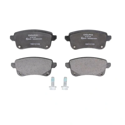 Image de DELPHI LP3140 Jeu de plaquettes frein non préparé pour indicateur d&#039;usure avec tôle anti bruit accessoires RENAULT: GRAND SCENIC 3, 3