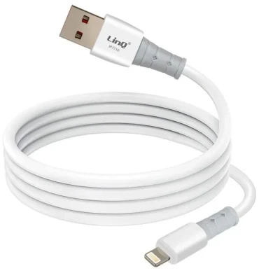 Image de Câble USB vers Lightning LINQ 1.2m Recharge Rapide 3A Compatible iPhone et iPad Connecteurs Renforcés