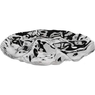 Image de Alessi Lc14 Pepa Plat à Hors d&#039;oeuvre Quatre Compartiments en Acier Inoxydable 18/10 Brillant