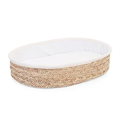 Image de CHILDHOME, Panier à langer bébé jonc de mer, Matelas langer, Table Housse 100% Coton incluse, Tissus certifiés Oekotex, Bohème, 0 12 mois, Confortable, Lavable