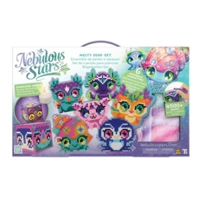 Image de Ensemble de Perles à Repasser Nebulous Stars 4500+ Animoulous Activité Créative Enfant 7 Ans et Plus Créer Lanterne avec Bougie Électronique Incluse Pour l&#039;Imagination la Motricité