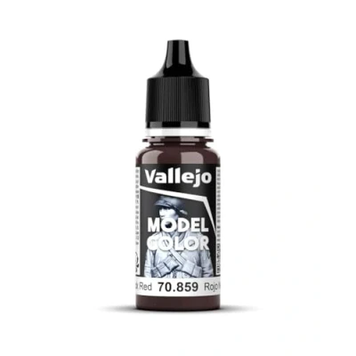 Image de Vallejo Peinture acrylique pour modélisme 17 ml Black Red/Cadmium Brown